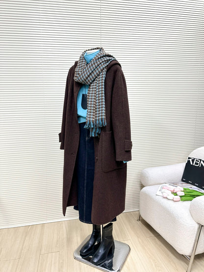 H1446 Wool Brown Coat