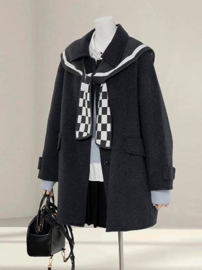 H1463 Preppy Style Jacket