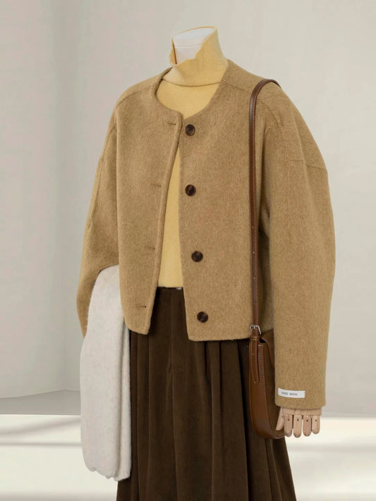 H1479 Short Wool Coat