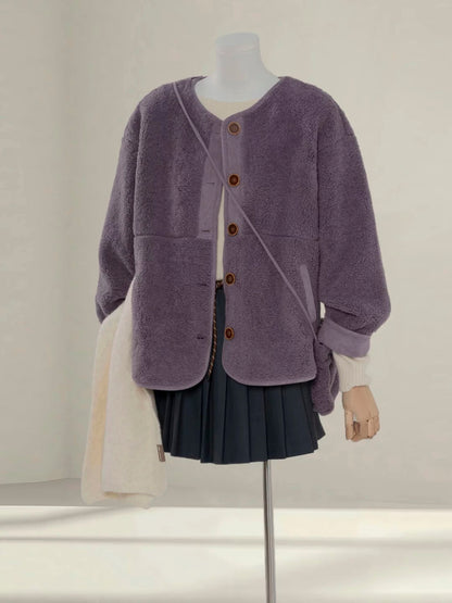 H1489 Wool Sweater Jacket