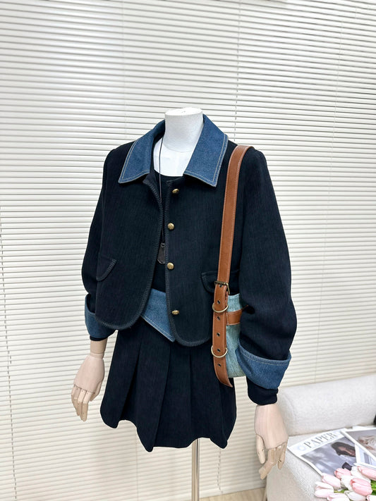 H1603 Color Block Jacket