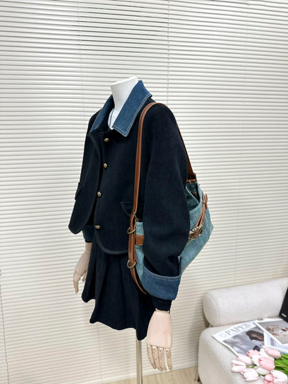 H1603 Color Block Jacket