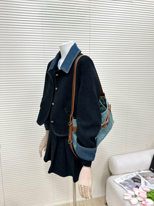 H1603 Color Block Jacket