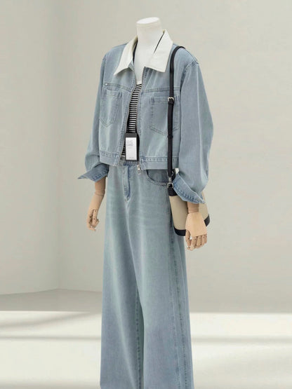 H1604 Denim Suit