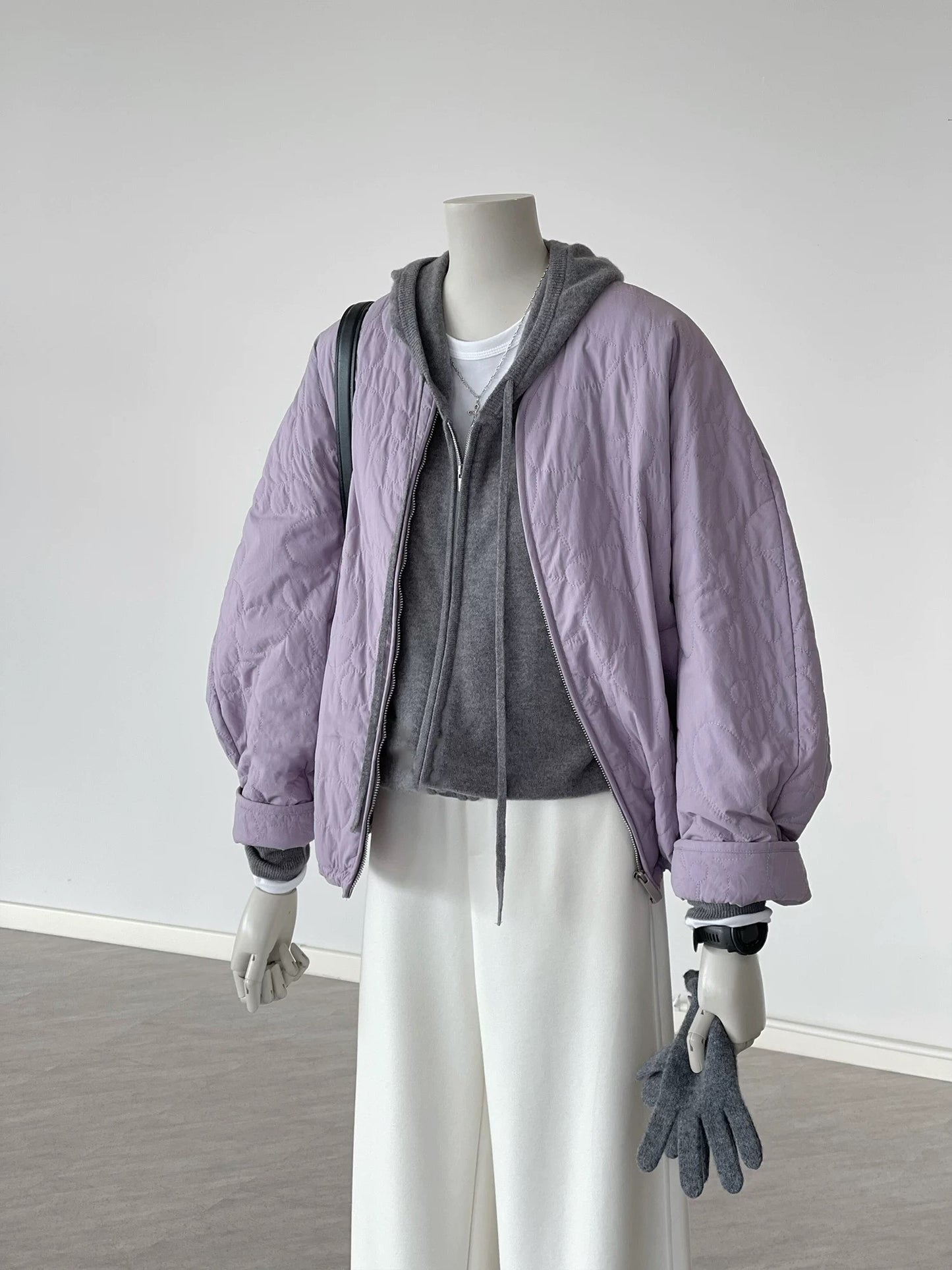 H1630 Short cotton coat