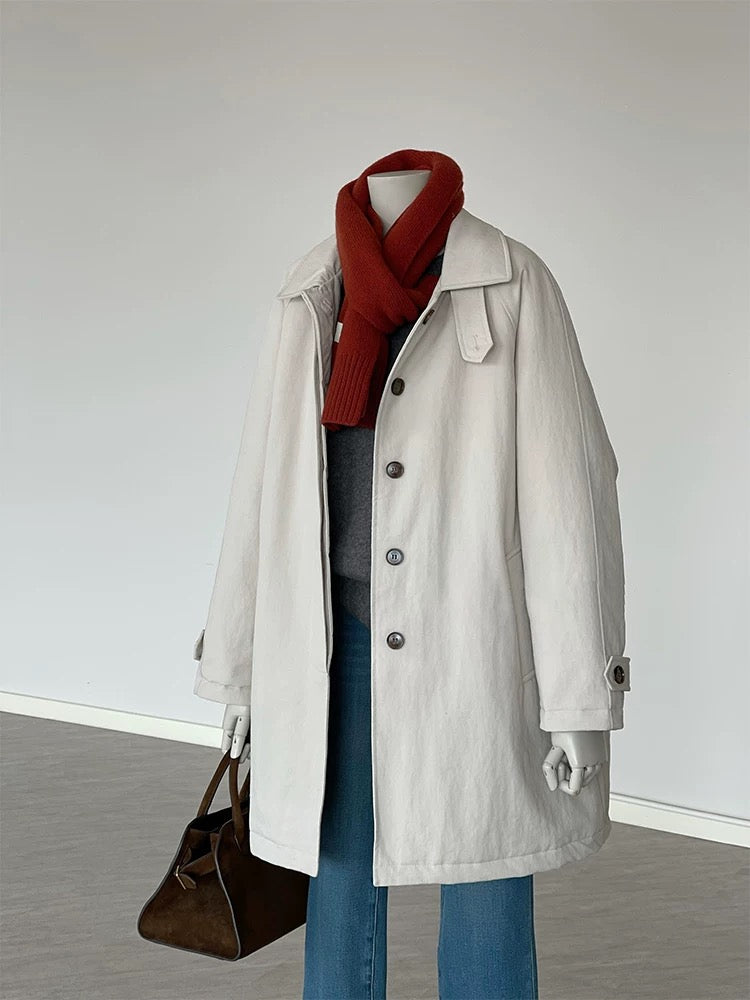 H1636 Mid-length trench coat