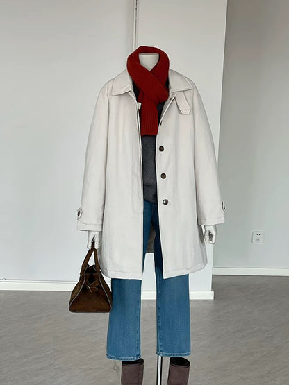 H1636 Mid-length trench coat