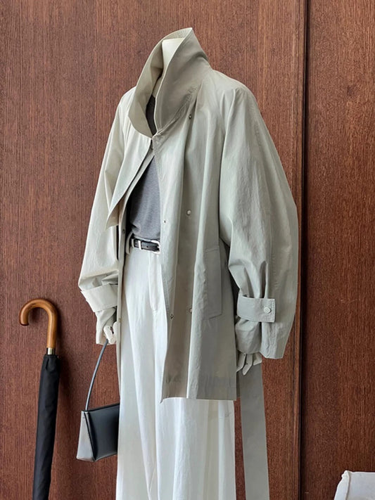 H1647 Mid-length trench coat