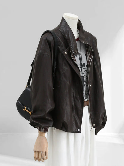 H1662 Women's Leather Jacket