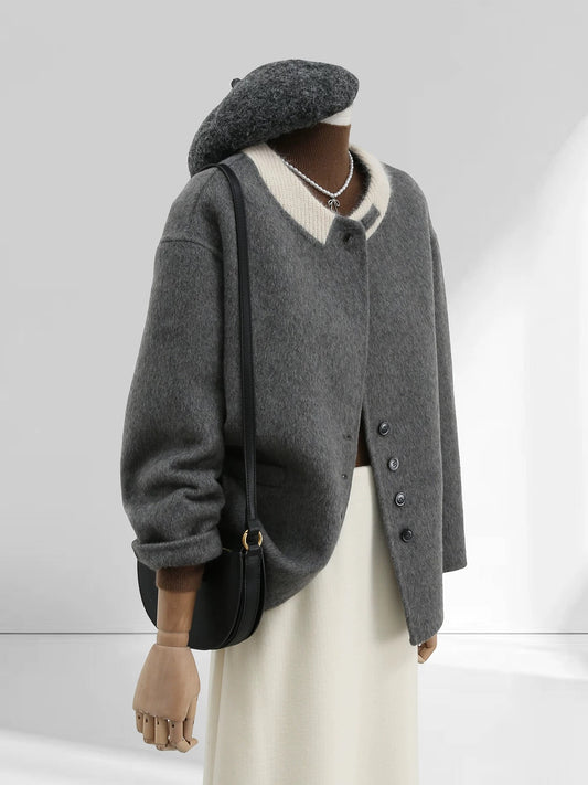 H1701 Short Wool Coat