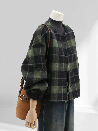 H1747 Plaid Jacket