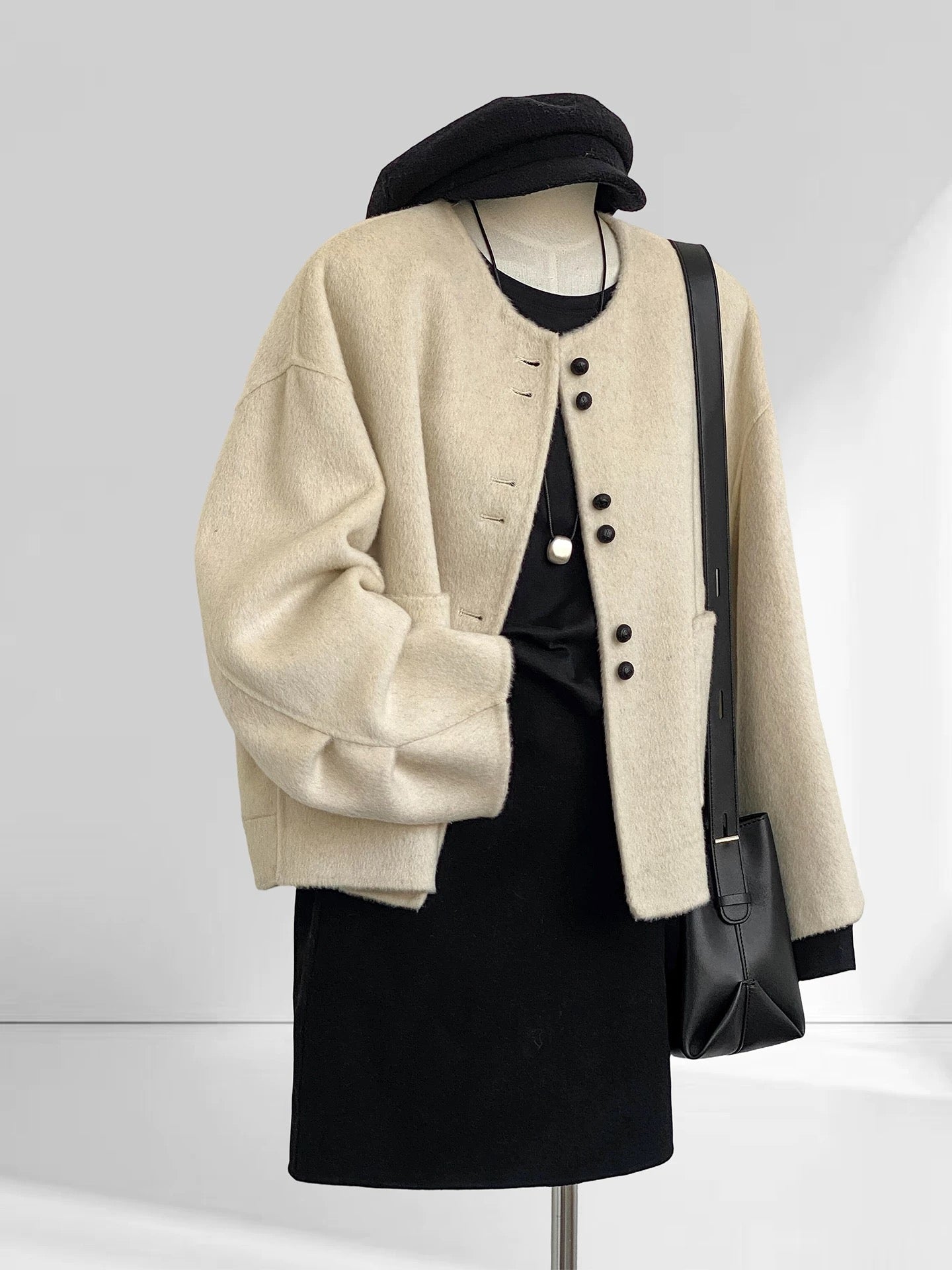 H1769 Short Wool Coat