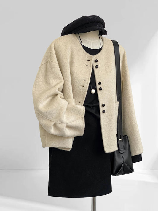 H1769 Short Wool Coat