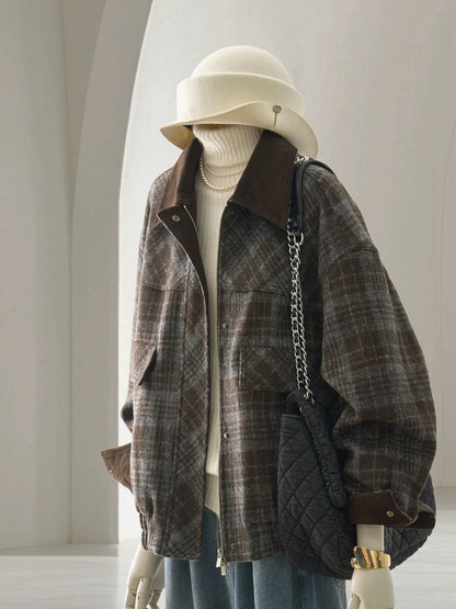 H1786 Plaid Jacket