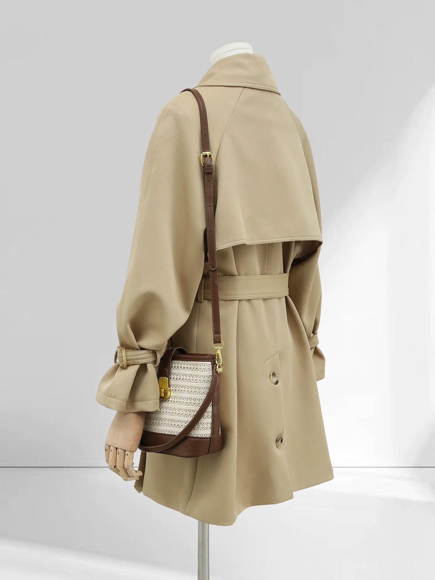 H1752 Khaki Trench Coat