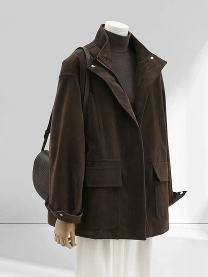 H1755 Loose Trench Coat