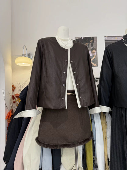 H1953 Women's Leather Jacket