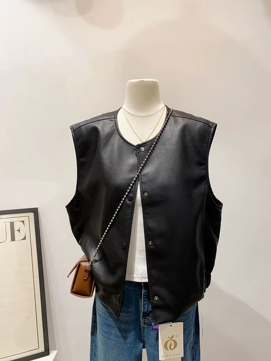 H2087 Leather Vest