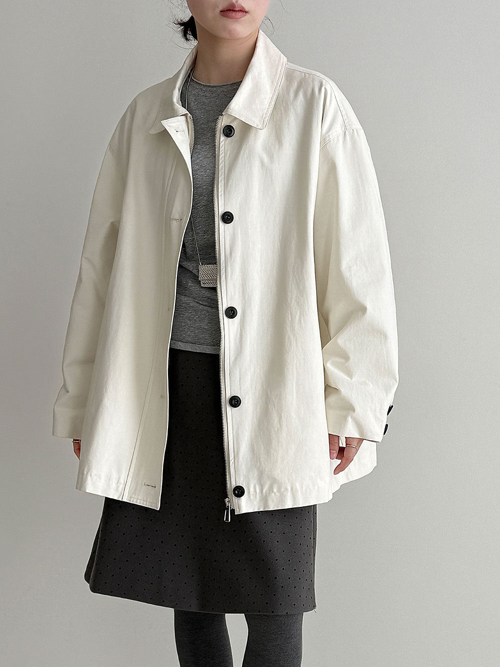 H2963 stylish trench coat