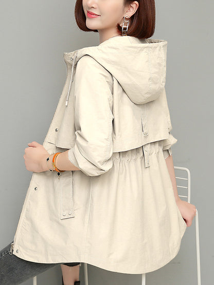 H2961 stylish trench coat