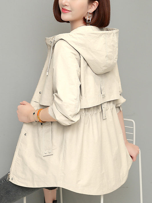 H2959 stylish trench coat