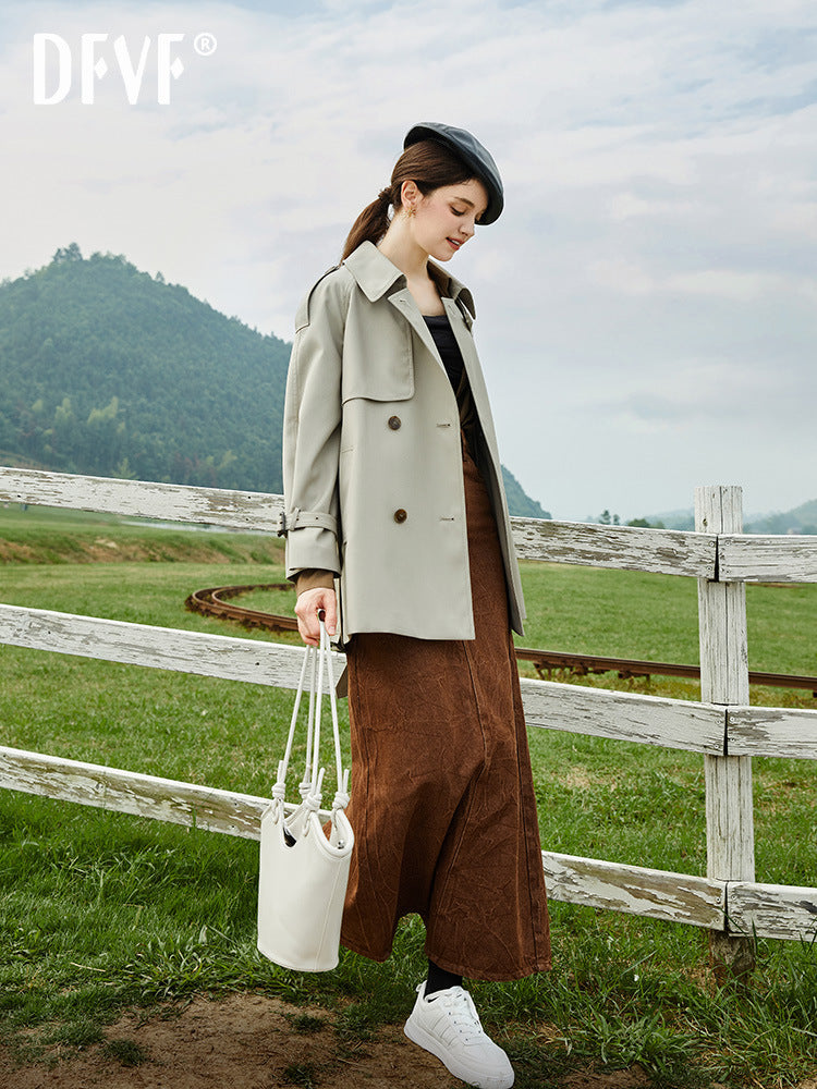 H2987 Women's trench coat