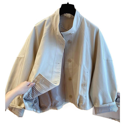 H3001 stylish trench coat