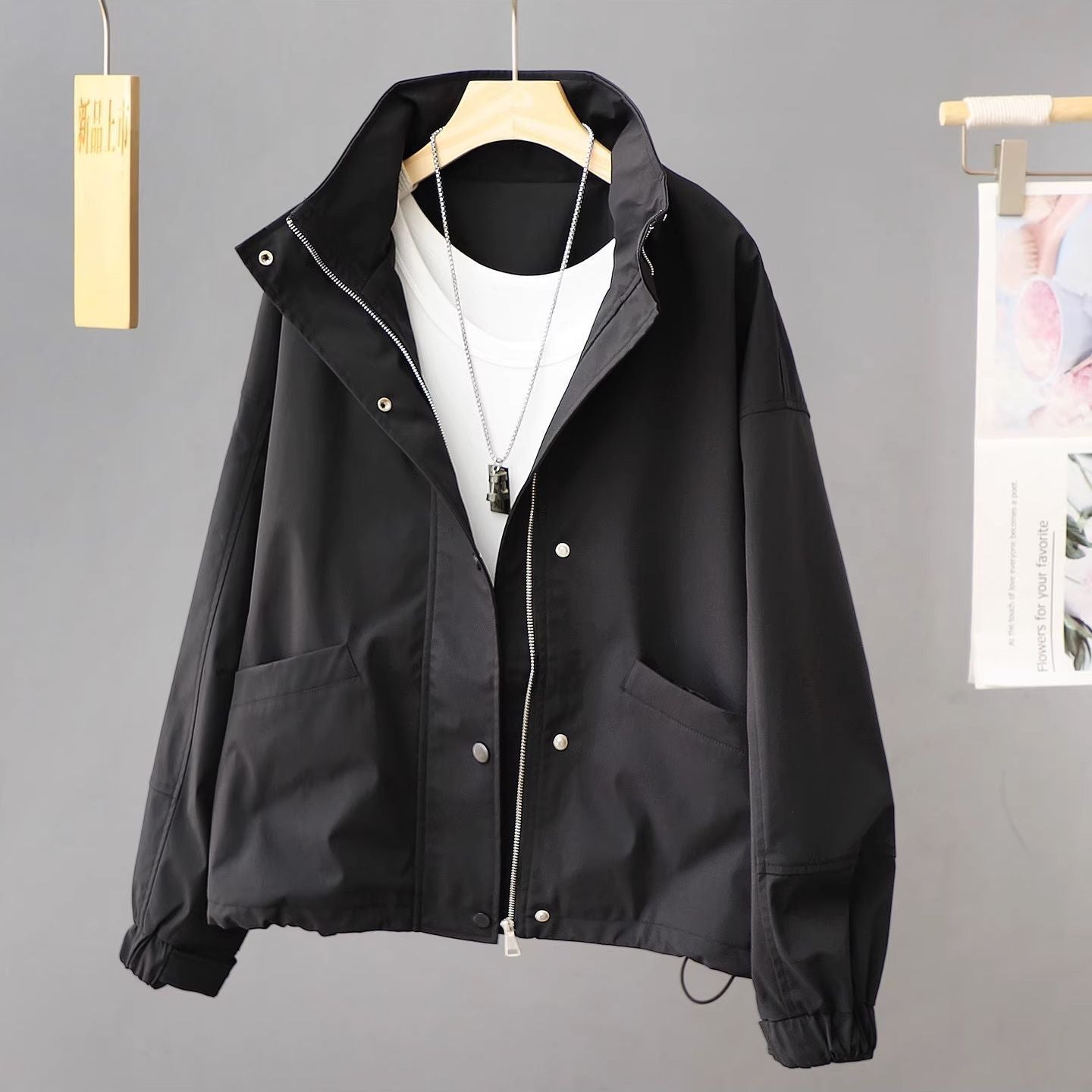 H3011 stylish trench coat