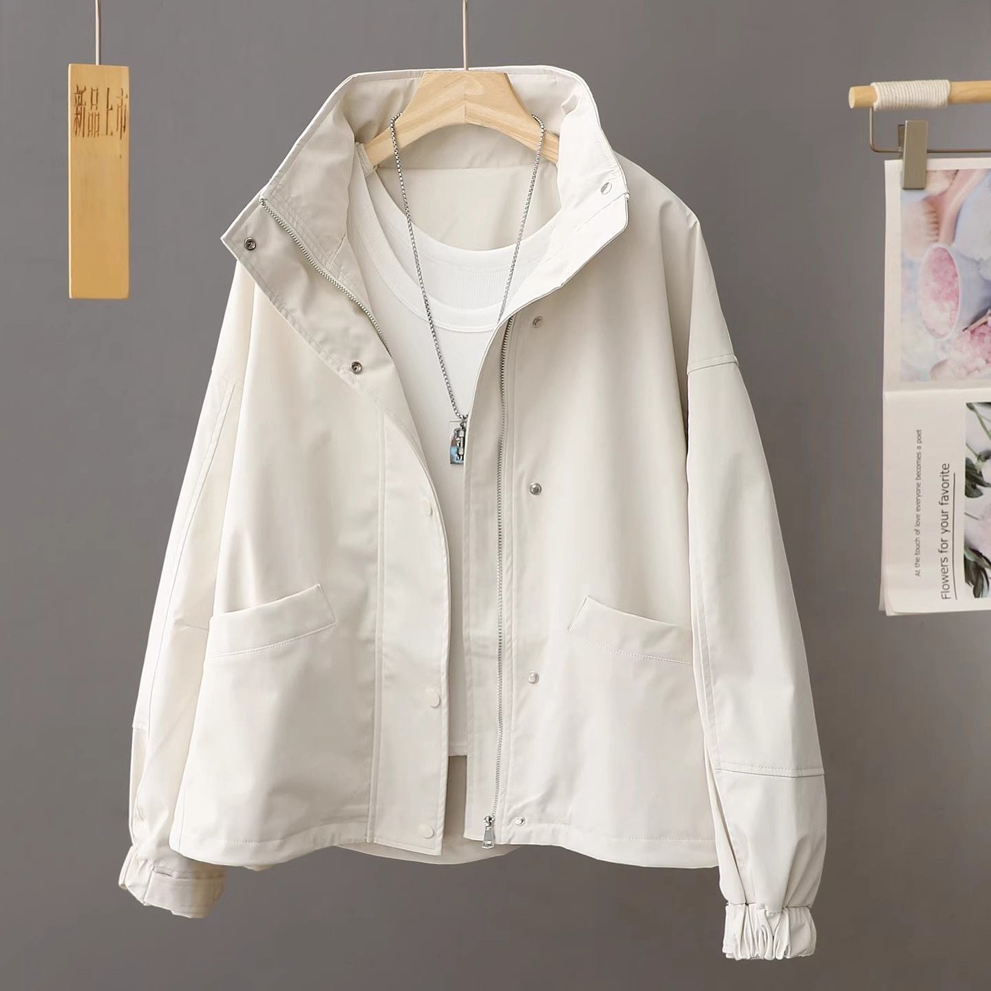 H3026 stylish trench coat