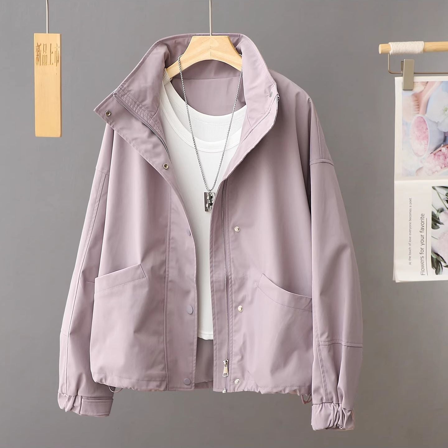 H3026 stylish trench coat