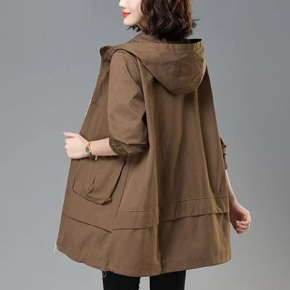H3044 Korean style trench coat
