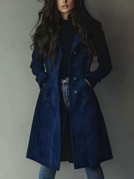 H3115 Leather trench coat