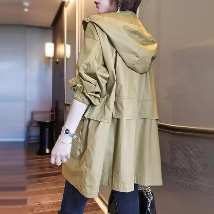 H3140 Casual trench coat