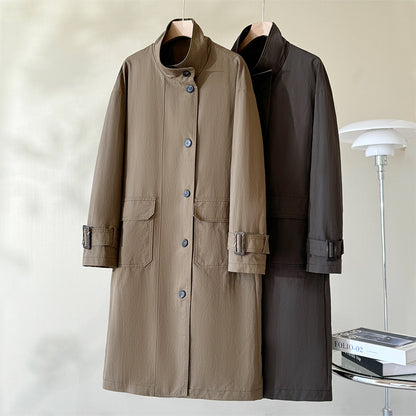 H3153 Textured trench coat