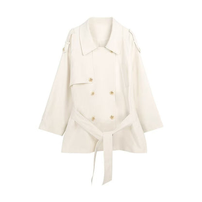 H3158 Textured trench coat