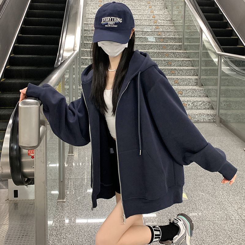 H3300 Loose-fitting sweatshirt jacket