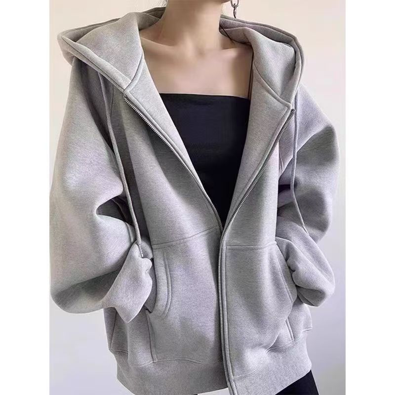 H3359 Loose-fitting sweatshirt jacket
