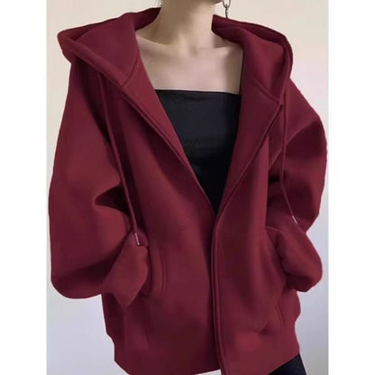 H3360 Loose-fitting sweatshirt jacket
