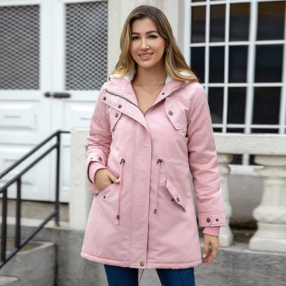 H3338 Warm cotton-padded coat