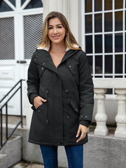 H3339 Warm cotton-padded coat