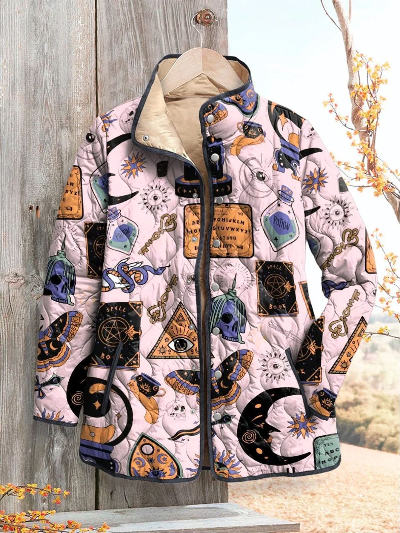 H3343 Warm cotton-padded coat