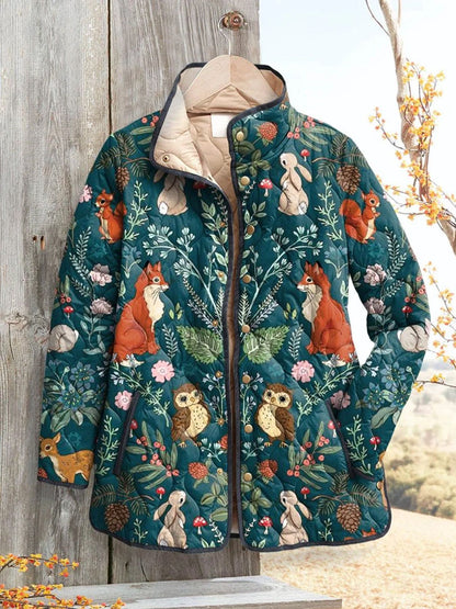 H3344 Warm cotton-padded coat
