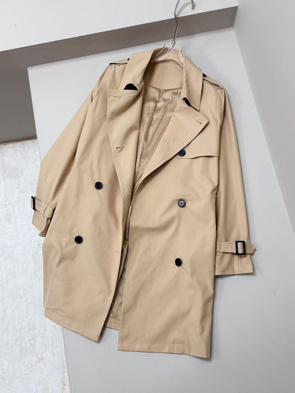 H3502 Suit collar trench coat