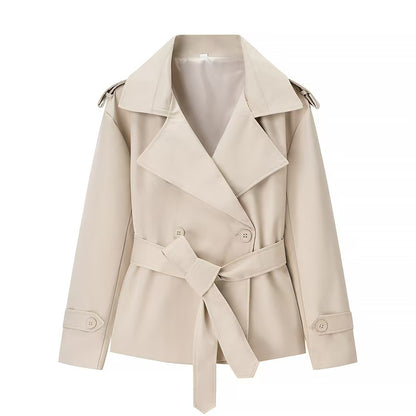 H3520 Suit collar trench coat