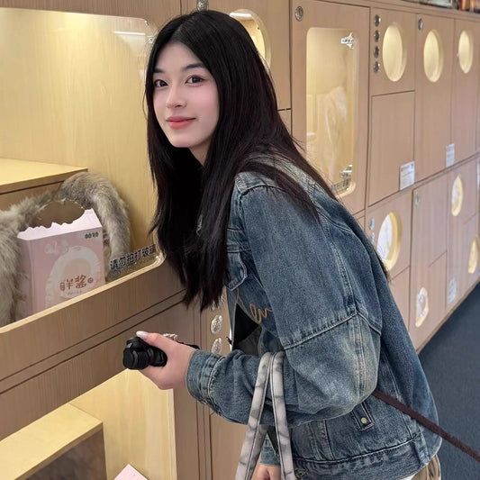 H3608 Women's denim jacket