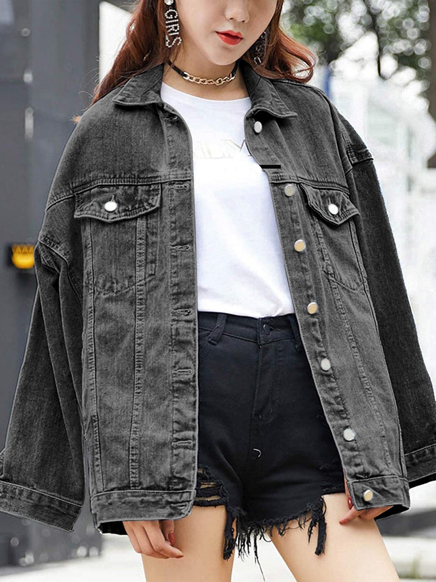 H3612 Women's denim jacket