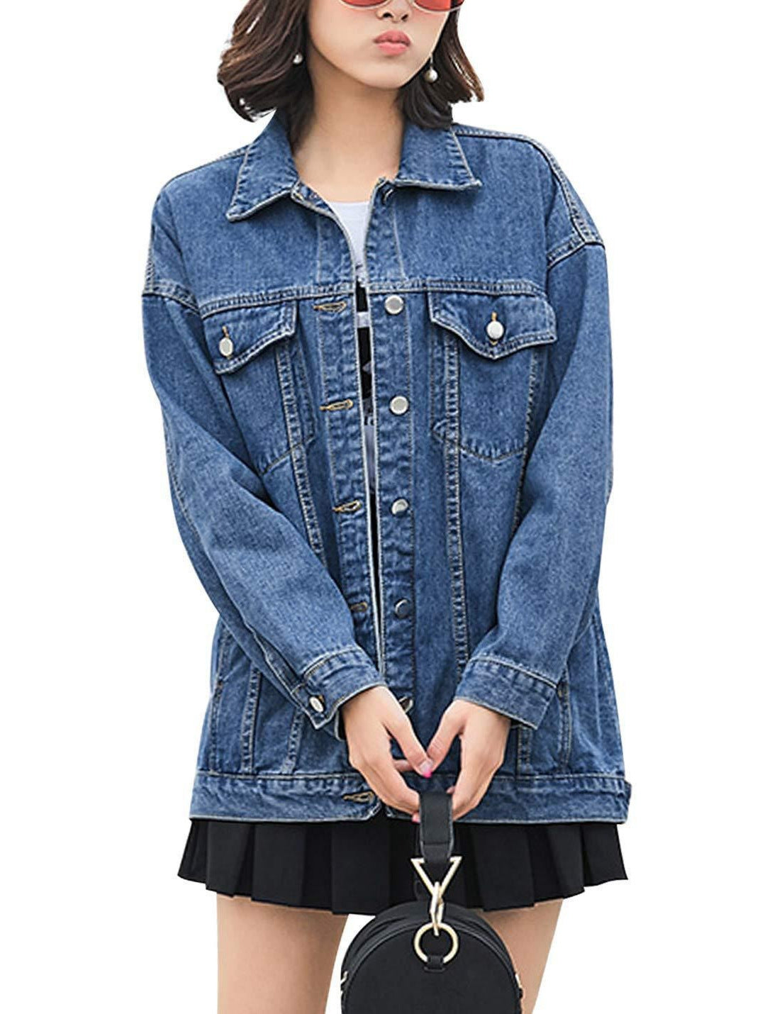 H3613 Women's denim jacket