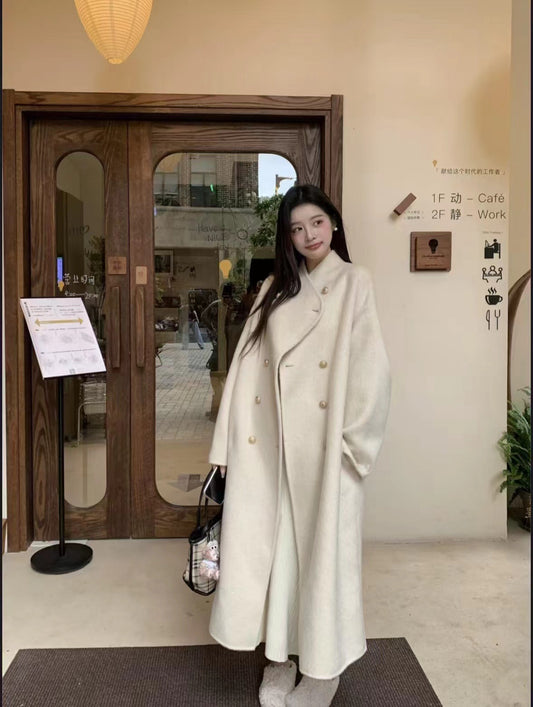 H3847 Women's cashmere coat