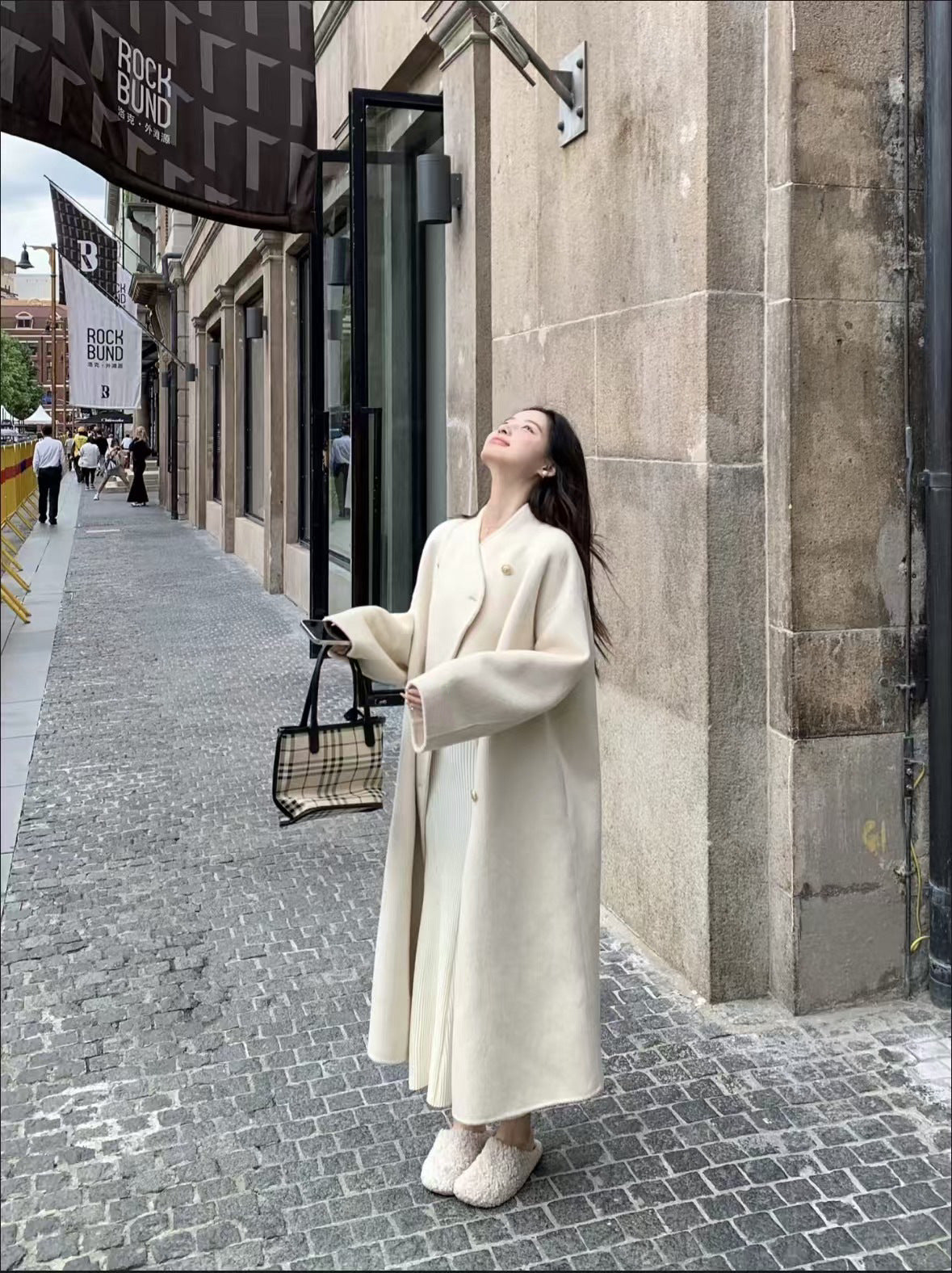 H3847 Women's cashmere coat