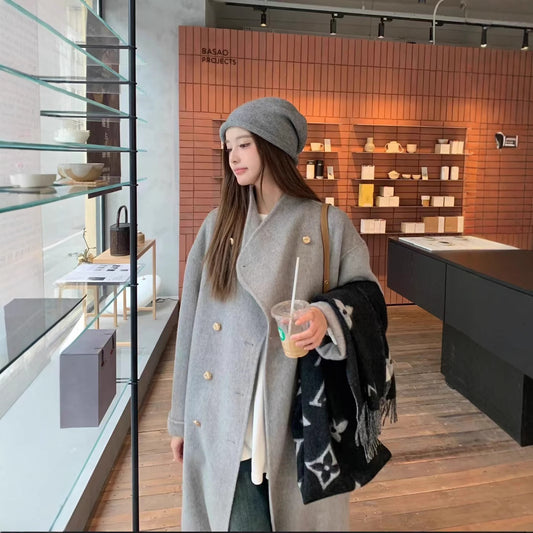 H3850 Women's cashmere coat